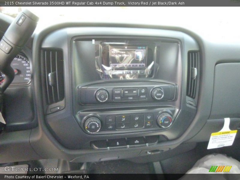 Victory Red / Jet Black/Dark Ash 2015 Chevrolet Silverado 3500HD WT Regular Cab 4x4 Dump Truck