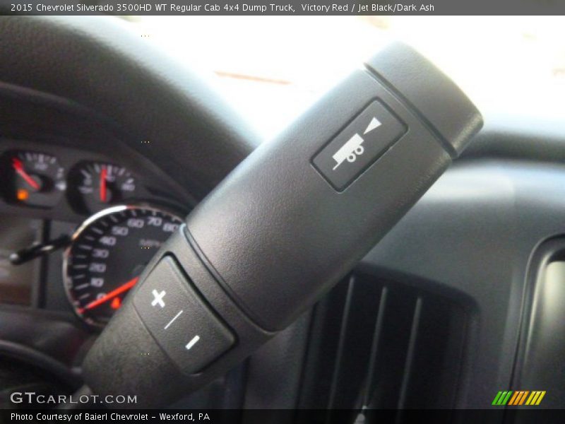 Victory Red / Jet Black/Dark Ash 2015 Chevrolet Silverado 3500HD WT Regular Cab 4x4 Dump Truck