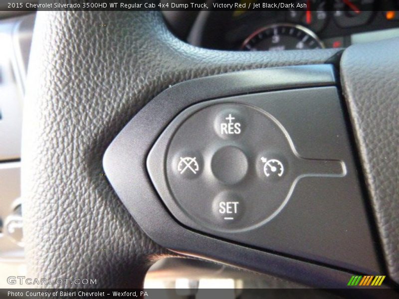 Victory Red / Jet Black/Dark Ash 2015 Chevrolet Silverado 3500HD WT Regular Cab 4x4 Dump Truck