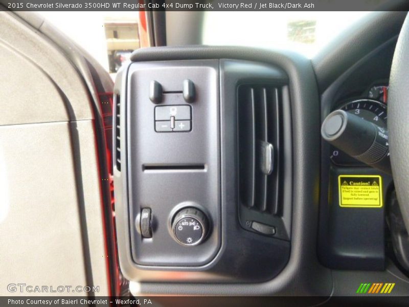 Victory Red / Jet Black/Dark Ash 2015 Chevrolet Silverado 3500HD WT Regular Cab 4x4 Dump Truck