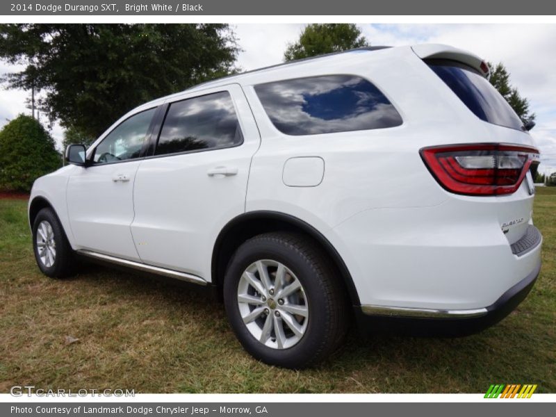 Bright White / Black 2014 Dodge Durango SXT