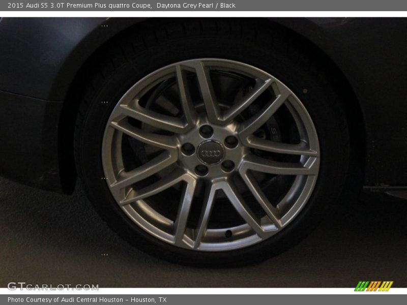 Daytona Grey Pearl / Black 2015 Audi S5 3.0T Premium Plus quattro Coupe