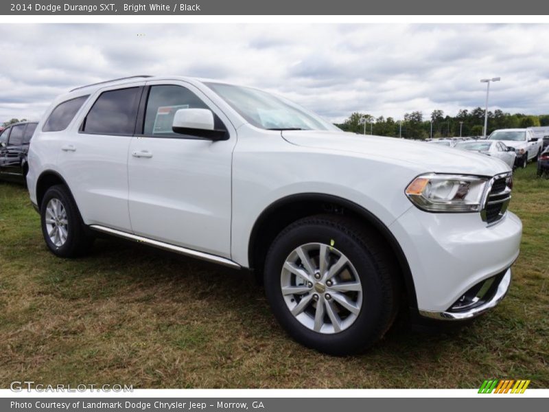 Bright White / Black 2014 Dodge Durango SXT