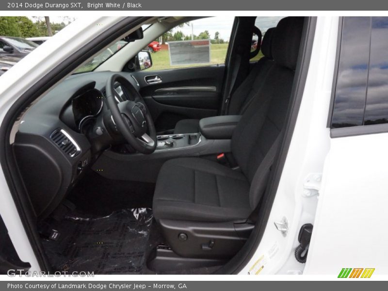 Bright White / Black 2014 Dodge Durango SXT