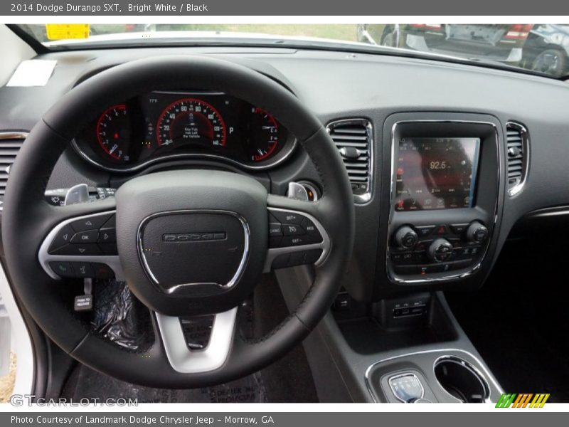 Bright White / Black 2014 Dodge Durango SXT
