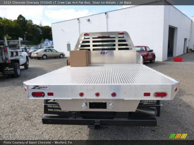 Silver Ice Metallic / Jet Black 2015 Chevrolet Silverado 3500HD LT Crew Cab 4x4 Flat Bed