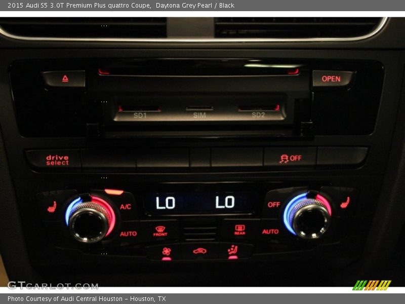 Daytona Grey Pearl / Black 2015 Audi S5 3.0T Premium Plus quattro Coupe