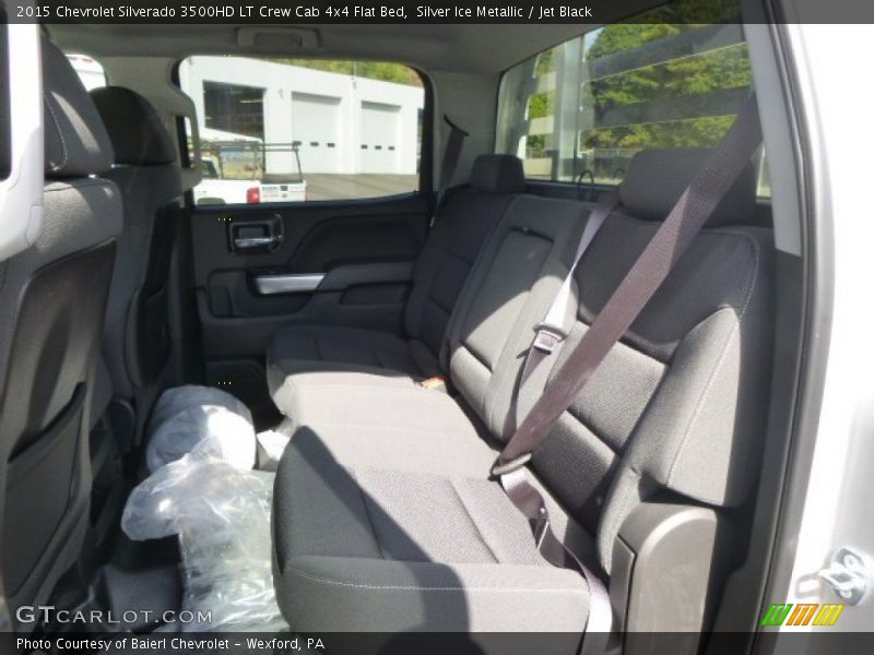 Silver Ice Metallic / Jet Black 2015 Chevrolet Silverado 3500HD LT Crew Cab 4x4 Flat Bed