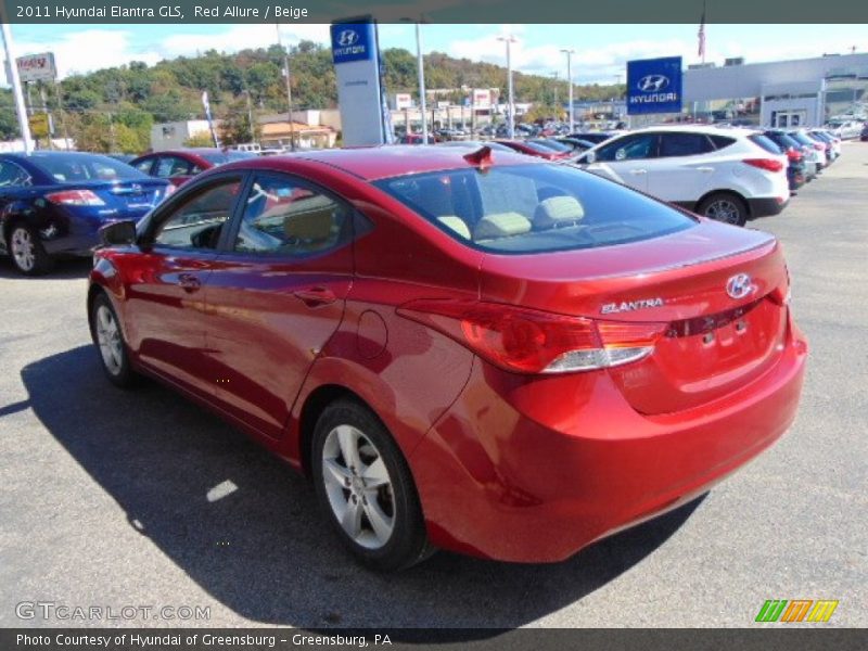 Red Allure / Beige 2011 Hyundai Elantra GLS