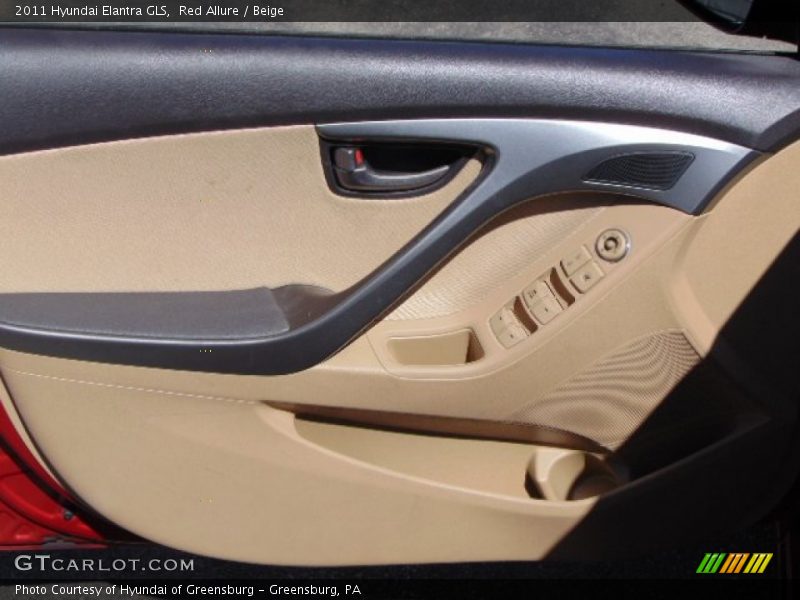 Red Allure / Beige 2011 Hyundai Elantra GLS