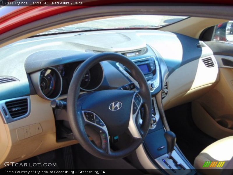 Red Allure / Beige 2011 Hyundai Elantra GLS