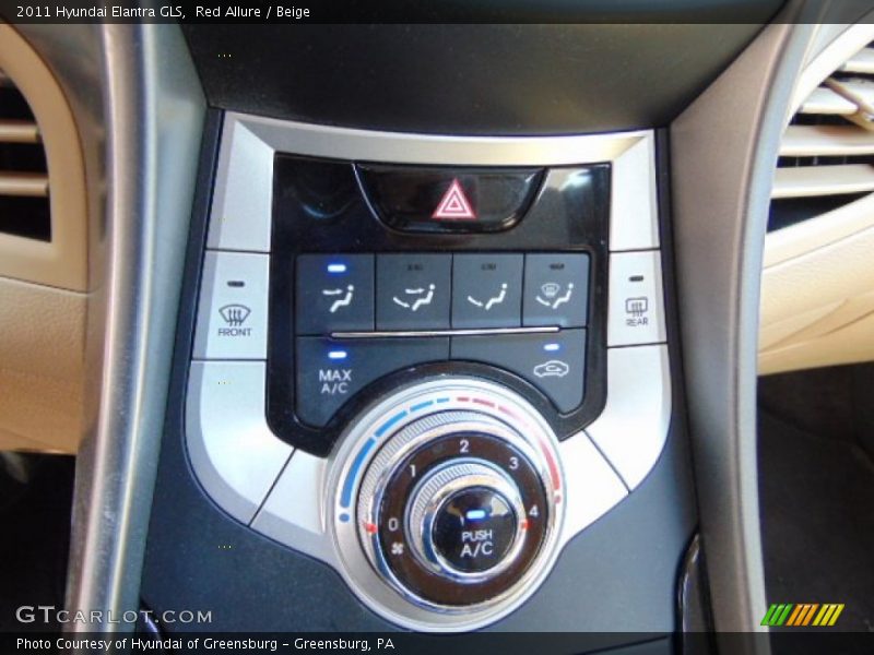 Red Allure / Beige 2011 Hyundai Elantra GLS