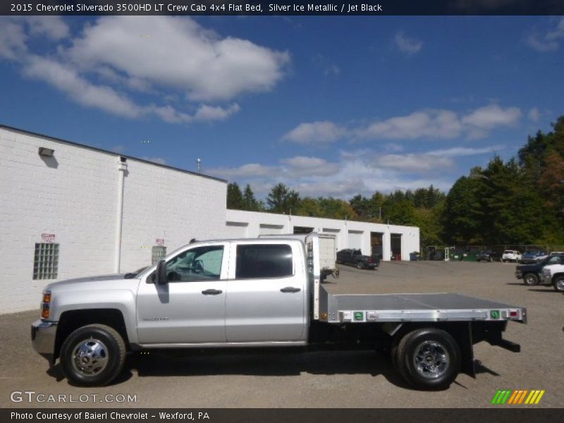  2015 Silverado 3500HD LT Crew Cab 4x4 Flat Bed Silver Ice Metallic