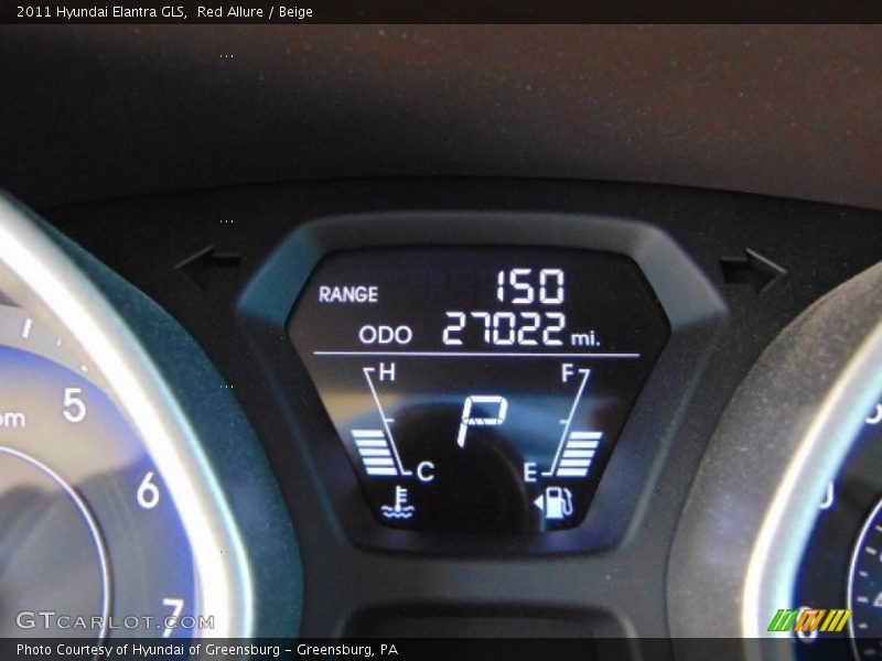 Red Allure / Beige 2011 Hyundai Elantra GLS