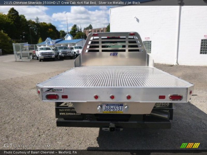 Silver Ice Metallic / Jet Black 2015 Chevrolet Silverado 3500HD LT Crew Cab 4x4 Flat Bed