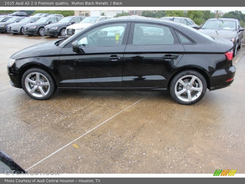 Mythos Black Metallic / Black 2015 Audi A3 2.0 Premium quattro