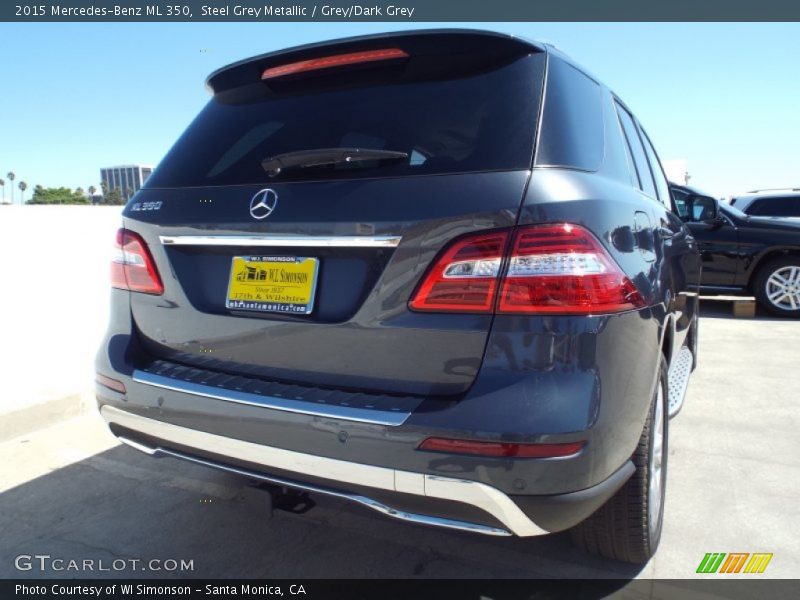 Steel Grey Metallic / Grey/Dark Grey 2015 Mercedes-Benz ML 350