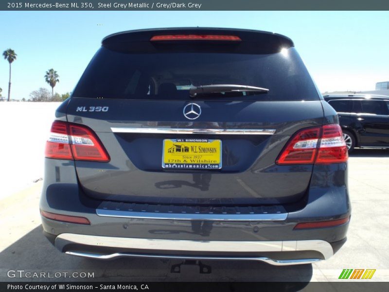 Steel Grey Metallic / Grey/Dark Grey 2015 Mercedes-Benz ML 350