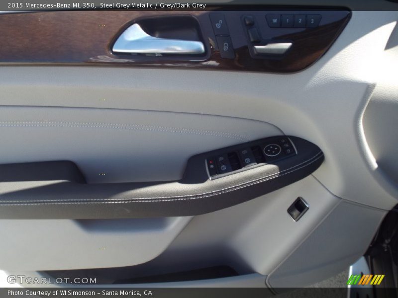 Steel Grey Metallic / Grey/Dark Grey 2015 Mercedes-Benz ML 350