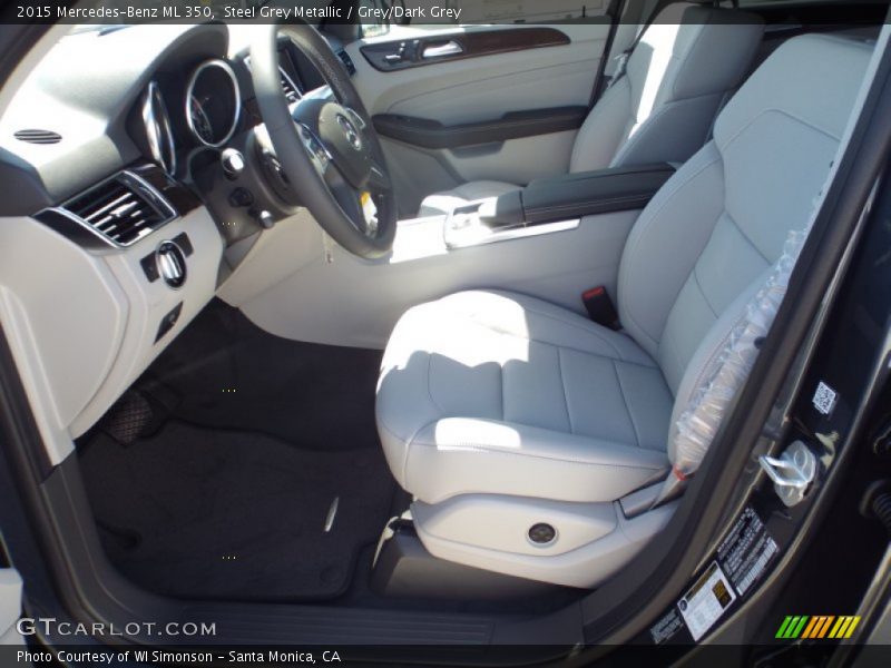 Steel Grey Metallic / Grey/Dark Grey 2015 Mercedes-Benz ML 350