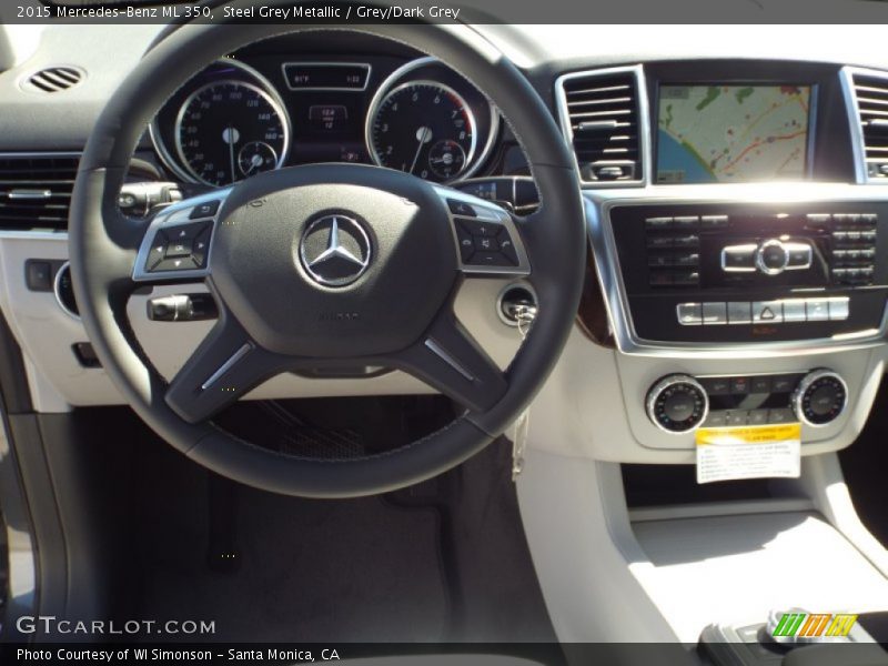 Steel Grey Metallic / Grey/Dark Grey 2015 Mercedes-Benz ML 350