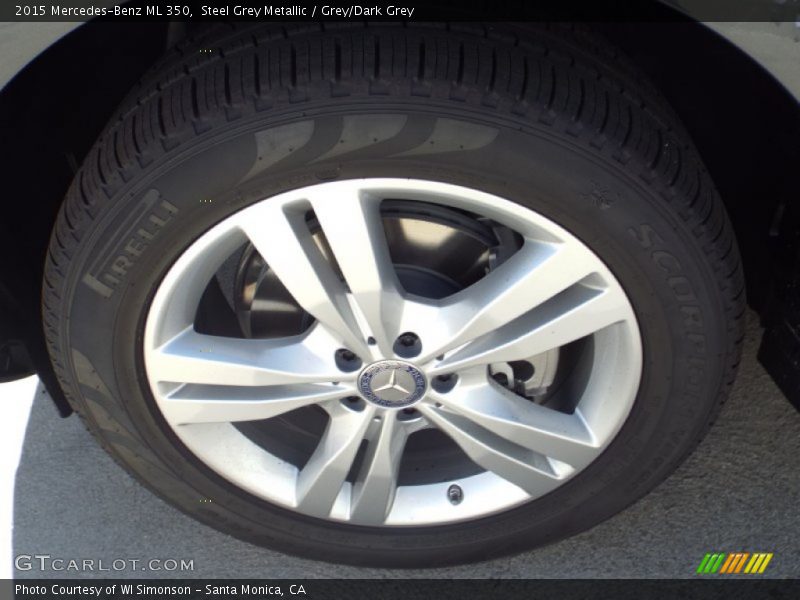 Steel Grey Metallic / Grey/Dark Grey 2015 Mercedes-Benz ML 350