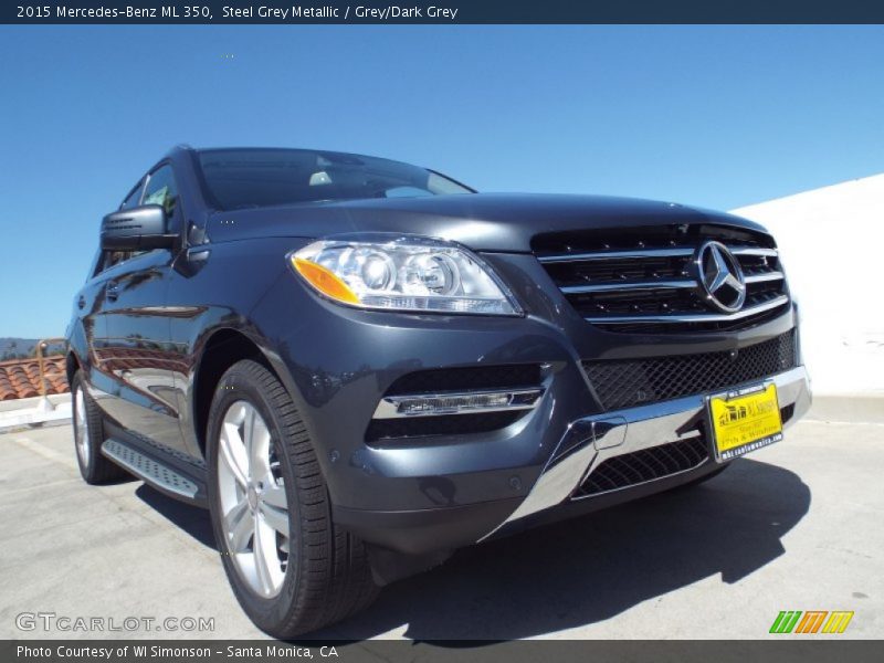 Steel Grey Metallic / Grey/Dark Grey 2015 Mercedes-Benz ML 350