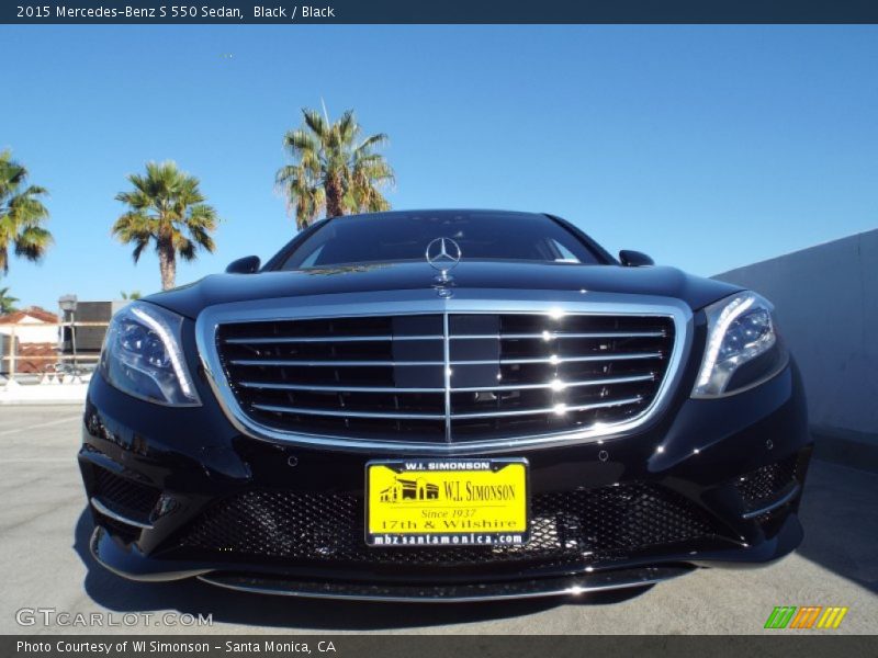 Black / Black 2015 Mercedes-Benz S 550 Sedan