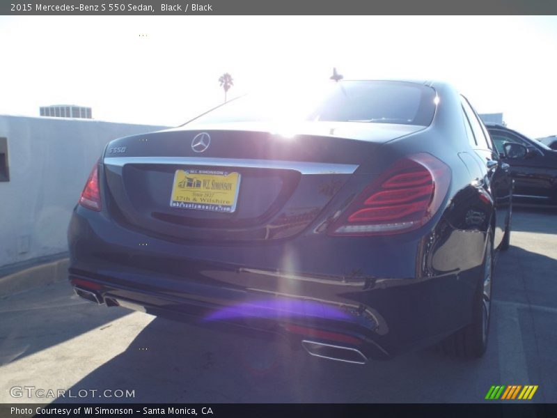 Black / Black 2015 Mercedes-Benz S 550 Sedan