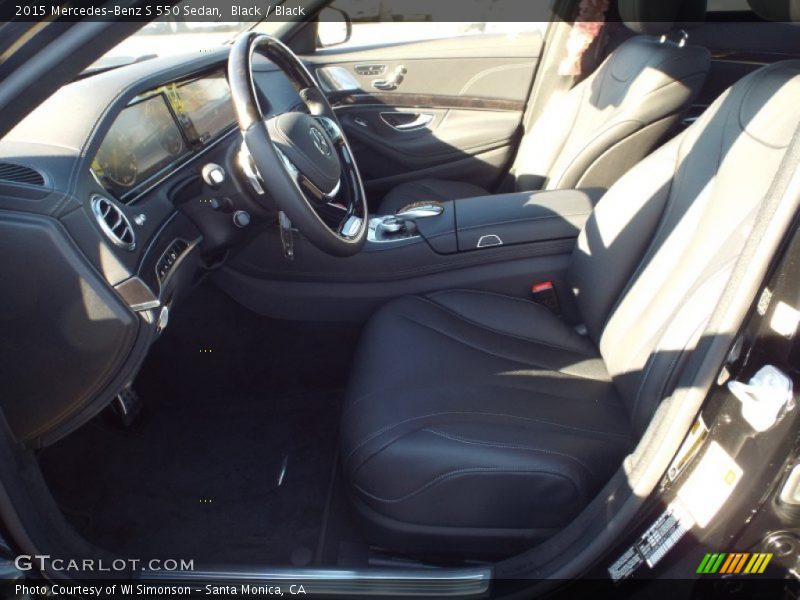 Black / Black 2015 Mercedes-Benz S 550 Sedan