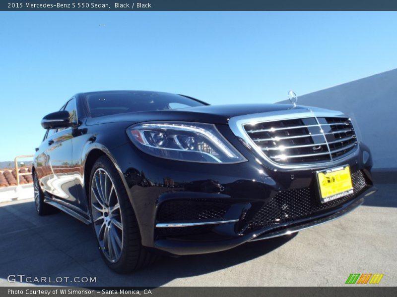 Black / Black 2015 Mercedes-Benz S 550 Sedan