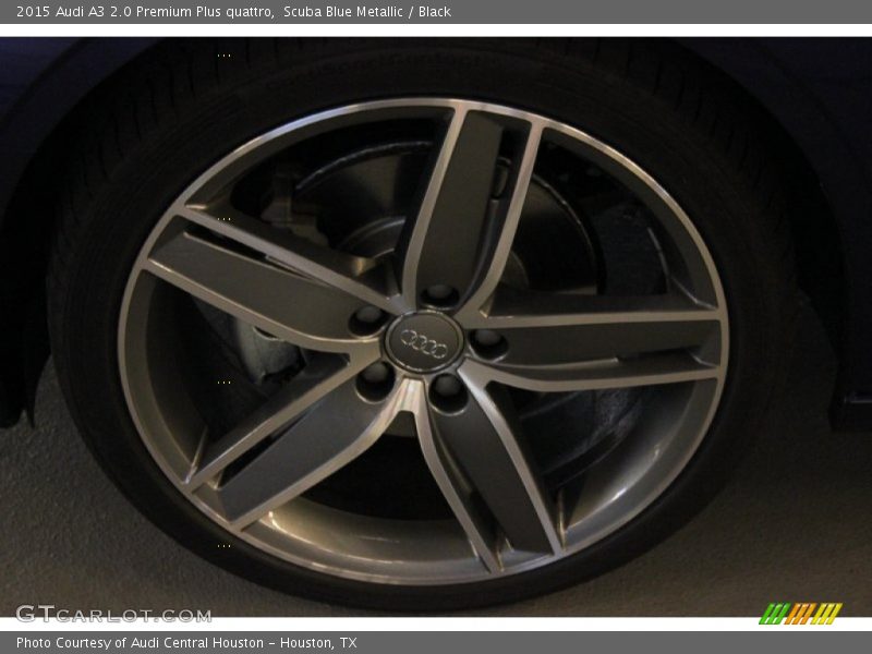 Scuba Blue Metallic / Black 2015 Audi A3 2.0 Premium Plus quattro