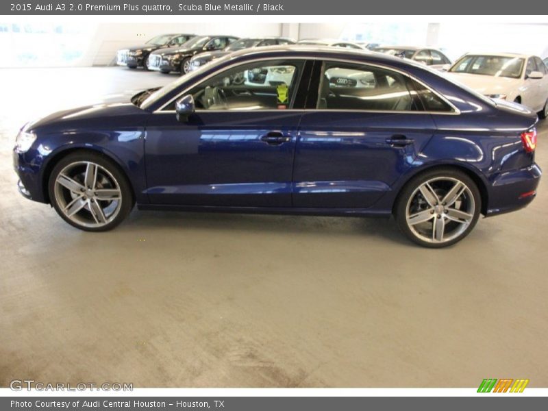 Scuba Blue Metallic / Black 2015 Audi A3 2.0 Premium Plus quattro