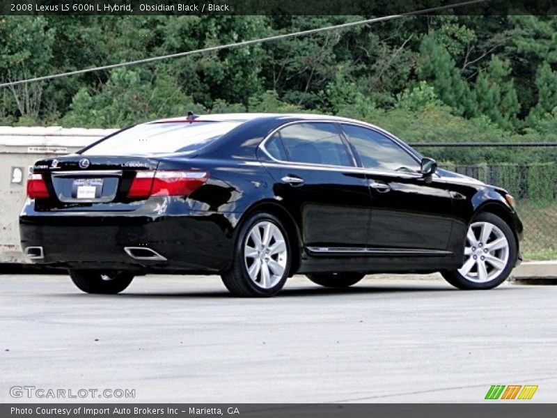 Obsidian Black / Black 2008 Lexus LS 600h L Hybrid