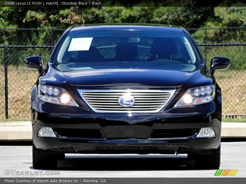 Obsidian Black / Black 2008 Lexus LS 600h L Hybrid
