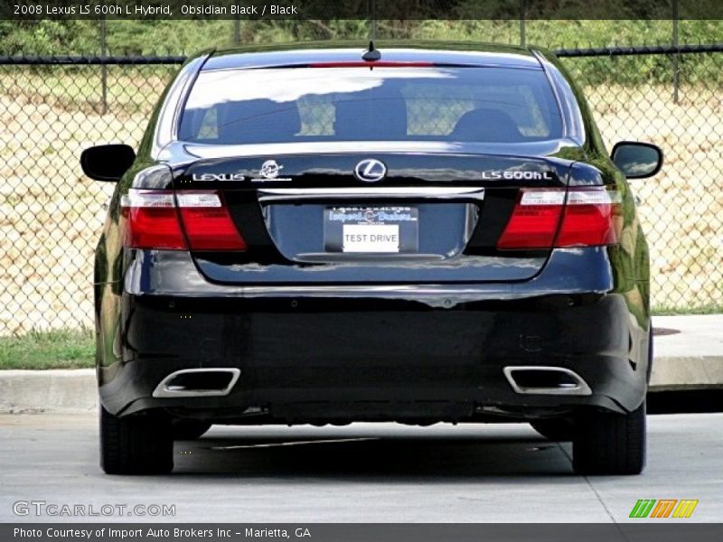 Obsidian Black / Black 2008 Lexus LS 600h L Hybrid