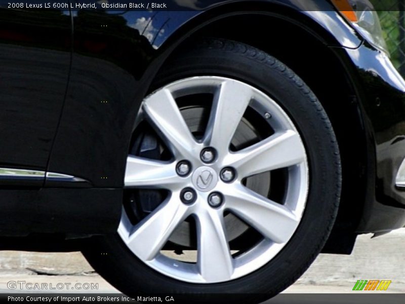 Obsidian Black / Black 2008 Lexus LS 600h L Hybrid