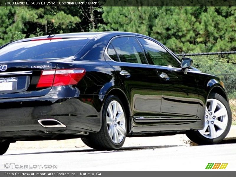 Obsidian Black / Black 2008 Lexus LS 600h L Hybrid