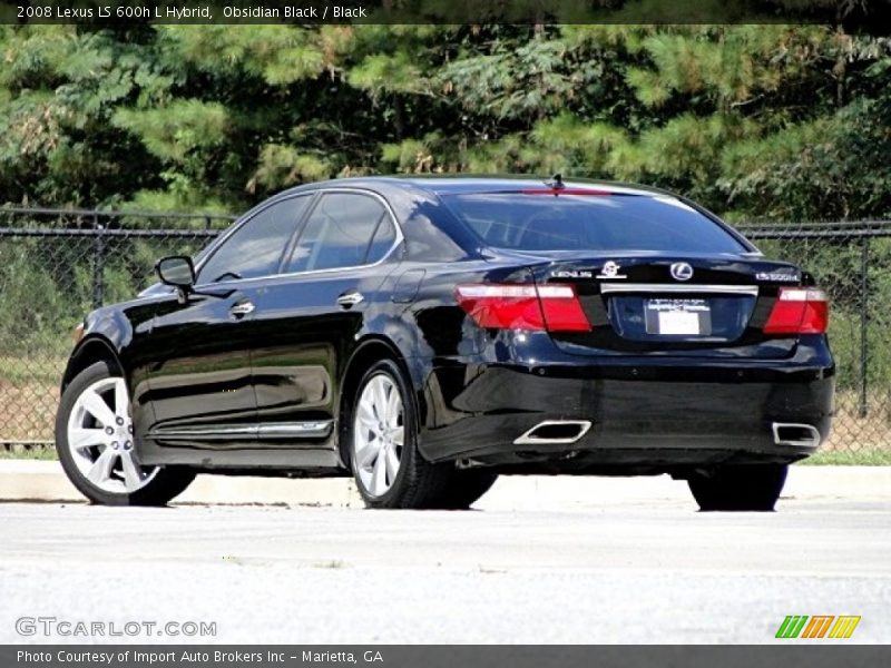 Obsidian Black / Black 2008 Lexus LS 600h L Hybrid