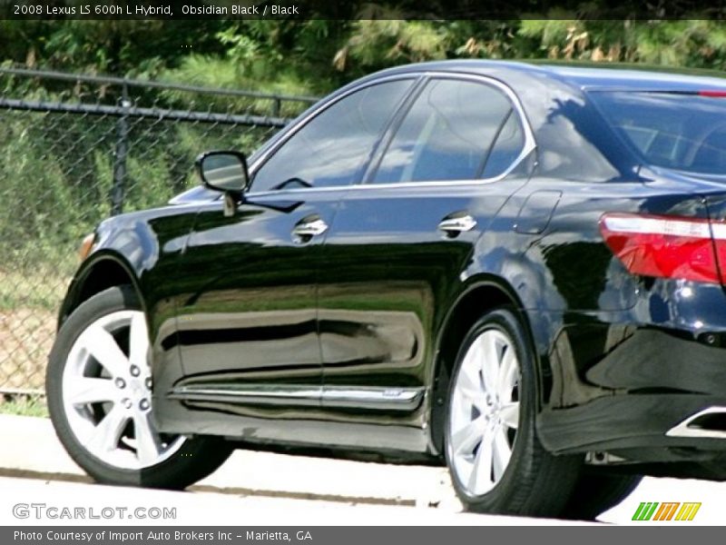 Obsidian Black / Black 2008 Lexus LS 600h L Hybrid