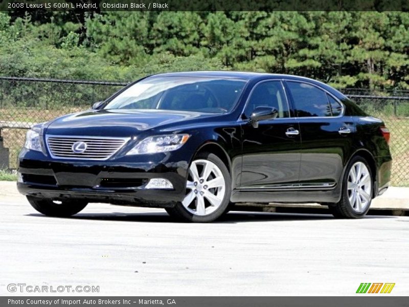 Obsidian Black / Black 2008 Lexus LS 600h L Hybrid