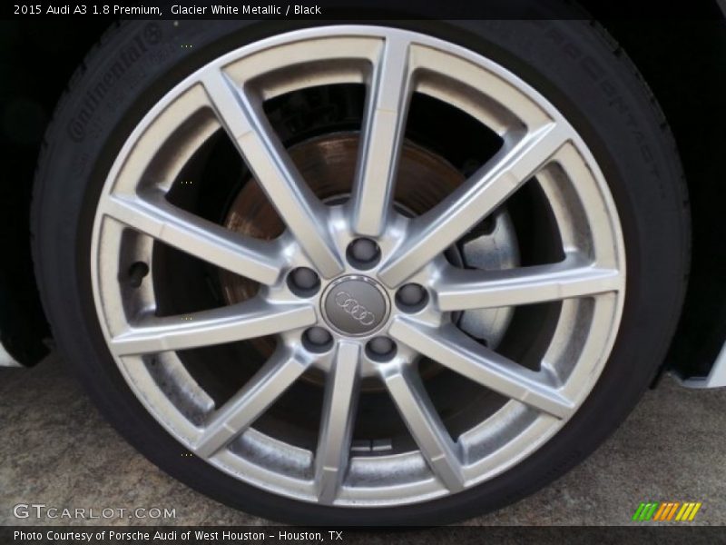 Glacier White Metallic / Black 2015 Audi A3 1.8 Premium