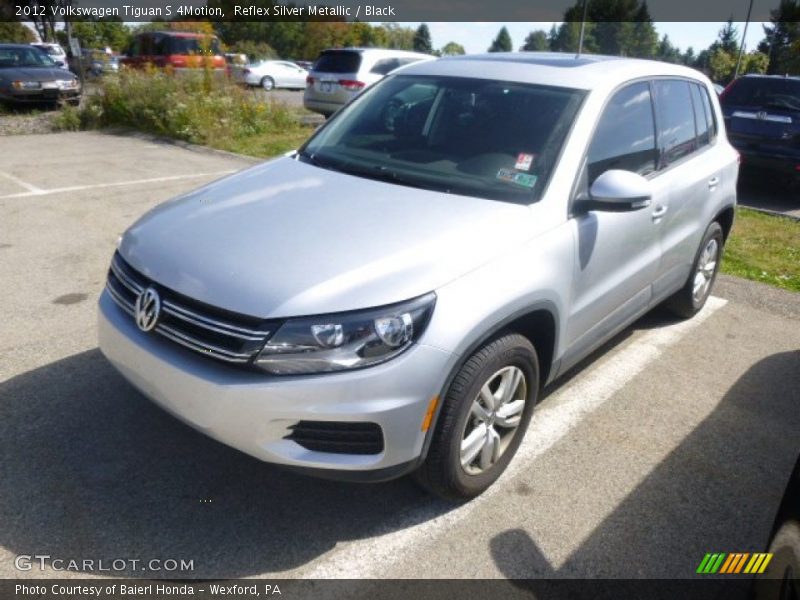 Reflex Silver Metallic / Black 2012 Volkswagen Tiguan S 4Motion