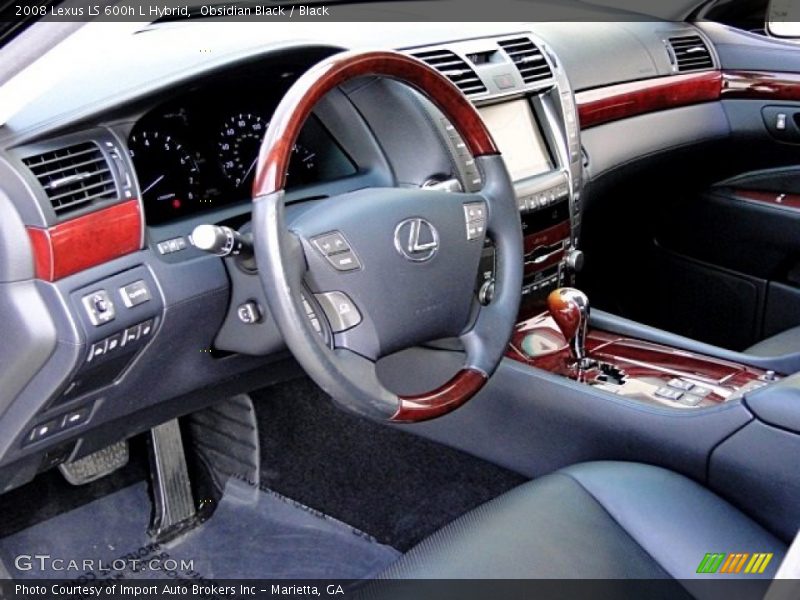 Obsidian Black / Black 2008 Lexus LS 600h L Hybrid