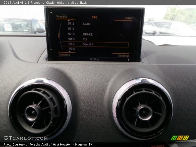Glacier White Metallic / Black 2015 Audi A3 1.8 Premium
