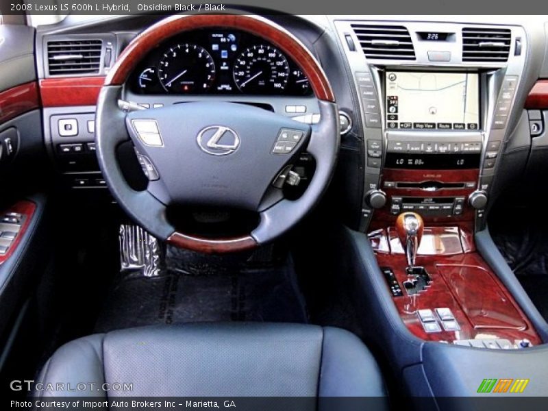 Obsidian Black / Black 2008 Lexus LS 600h L Hybrid