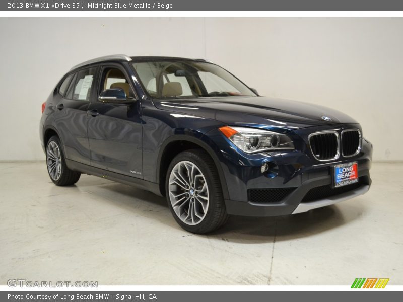 Midnight Blue Metallic / Beige 2013 BMW X1 xDrive 35i