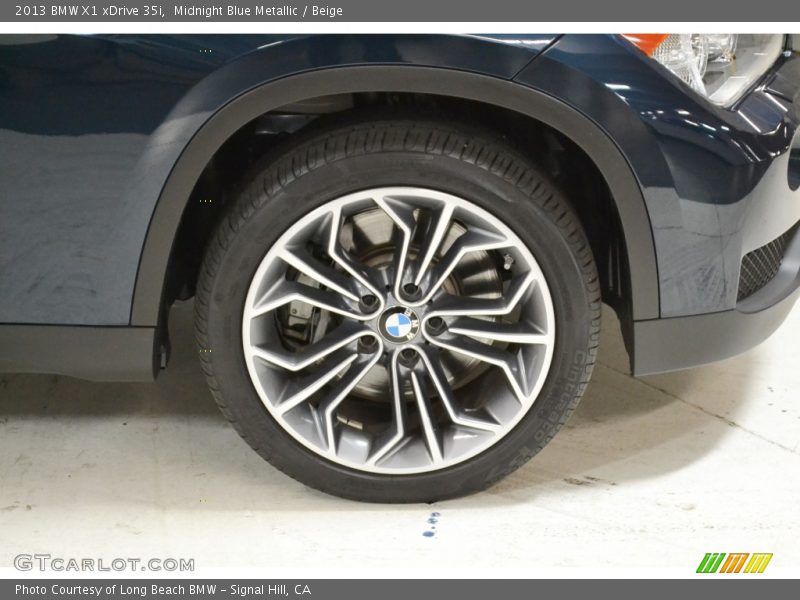 Midnight Blue Metallic / Beige 2013 BMW X1 xDrive 35i