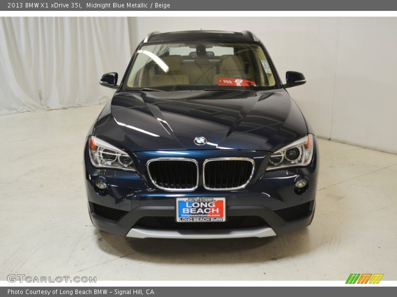 Midnight Blue Metallic / Beige 2013 BMW X1 xDrive 35i