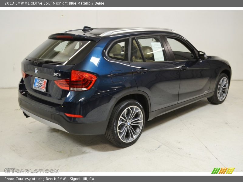 Midnight Blue Metallic / Beige 2013 BMW X1 xDrive 35i